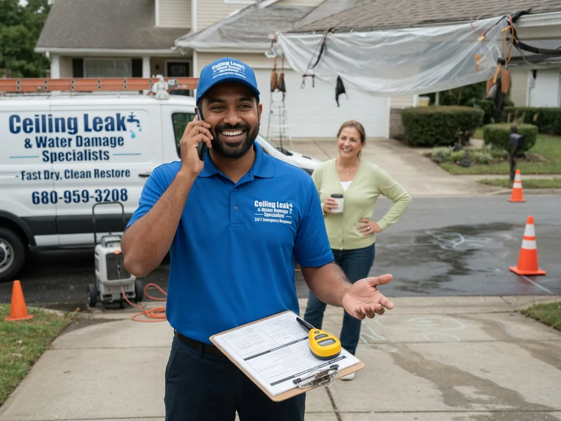 Ceiling Leak Cleanup Kirwin, KS FAQs